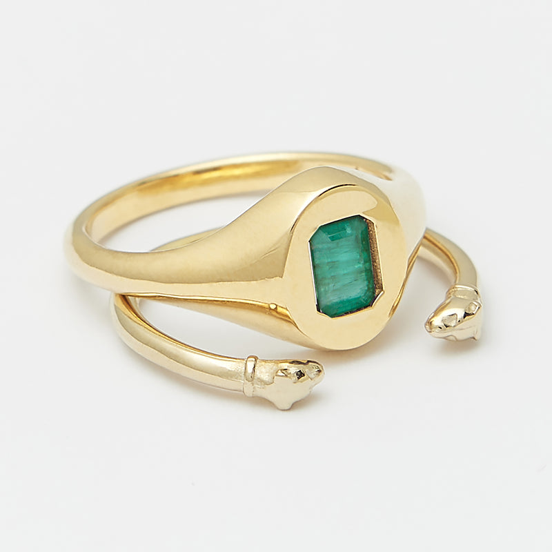Evan Birthstone Stack Rings in Gold