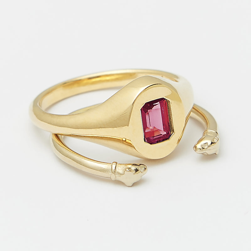 Evan Birthstone Stack Rings in Gold