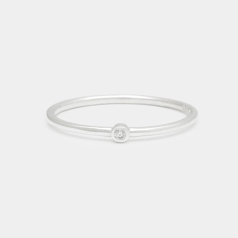 Bague Cléo Simple à Diamant