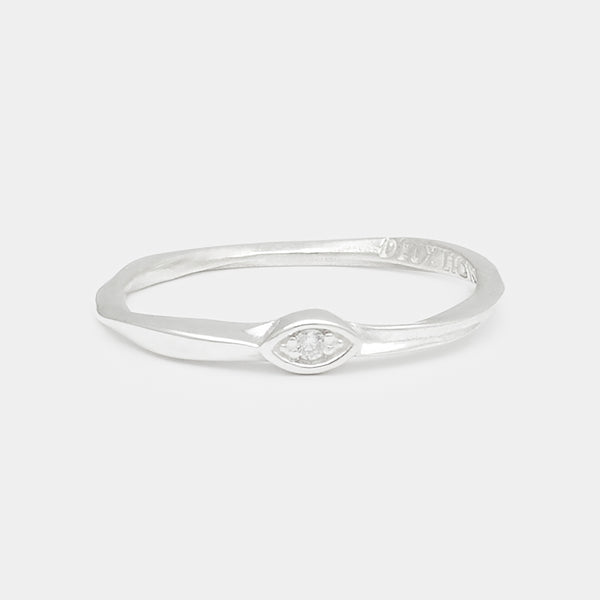 Bague Eye of Horus Coulée en Argent