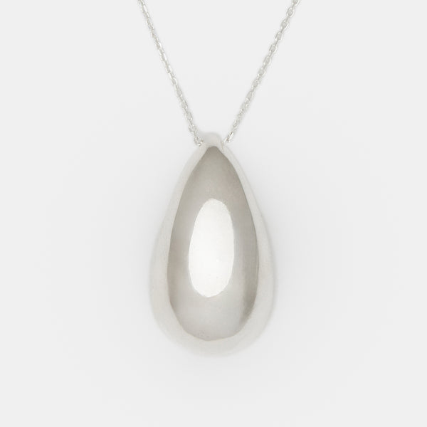 Moondrop Chain Necklace in Silver
