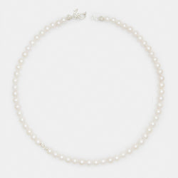 Louis III Pearl Necklace in Silver