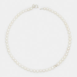 Louis II Pearl Necklace in Silver