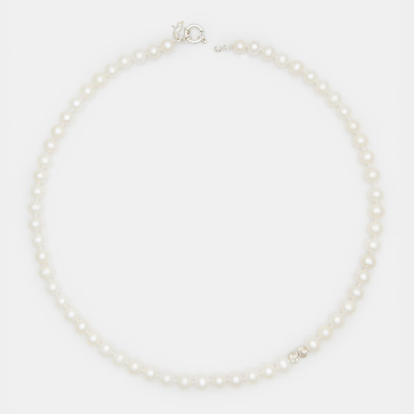 Louis II Pearl Necklace in Silver