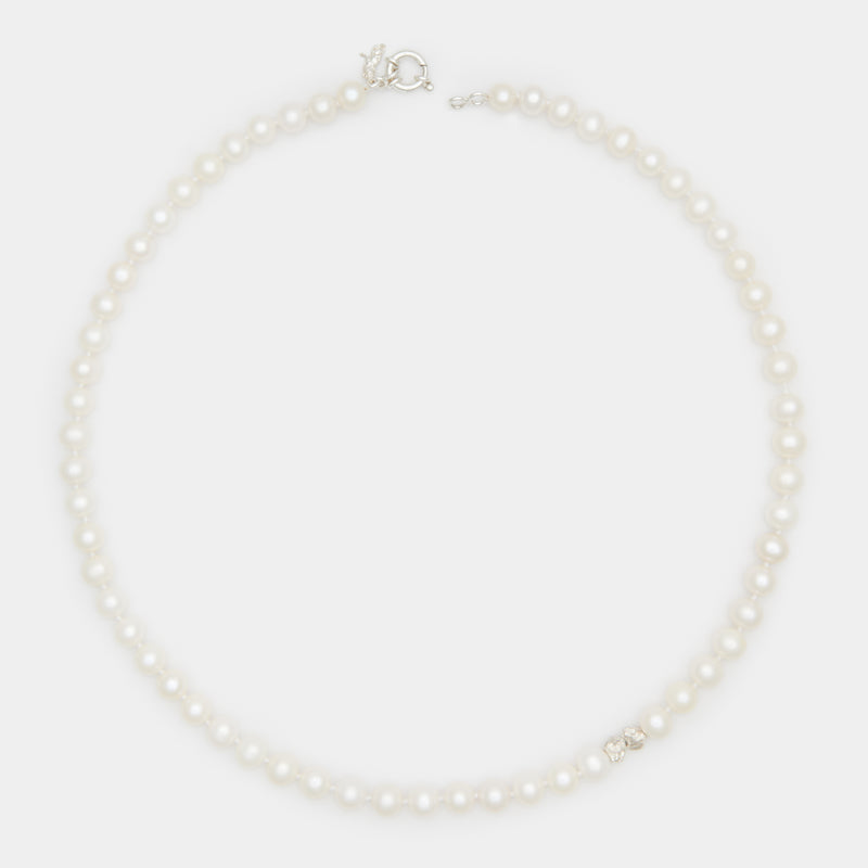 Louis II Pearl Necklace in Silver