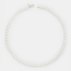 Louis Pearl Necklace in Silver