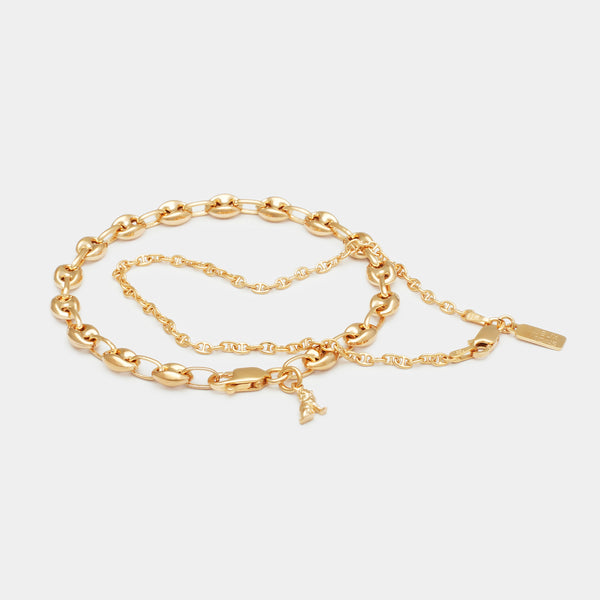 Petit Port Link Bracelet Stack in Gold