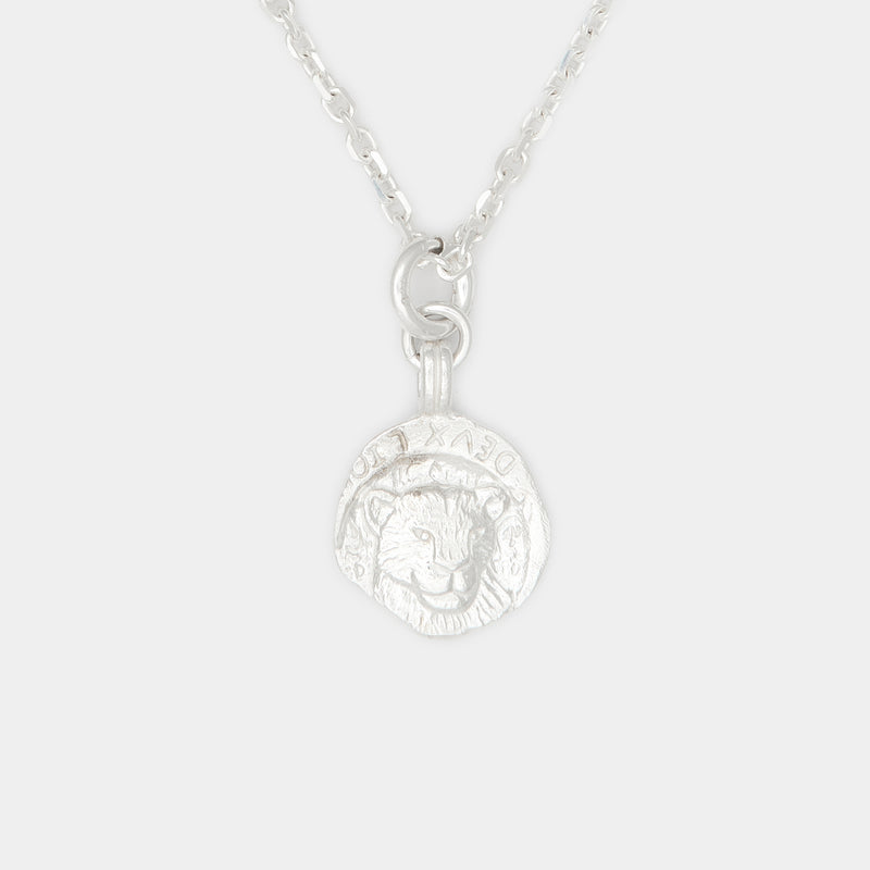 Medusa Charm Necklace in Sterling Silver