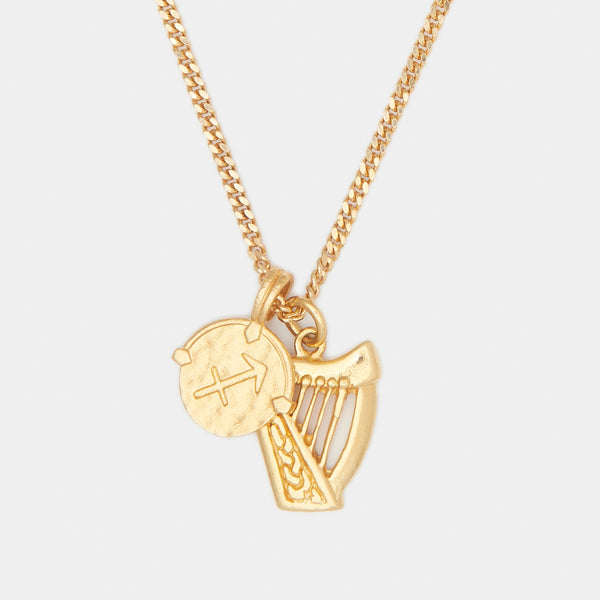 Apollo Zodiac Combo Necklace in Gold