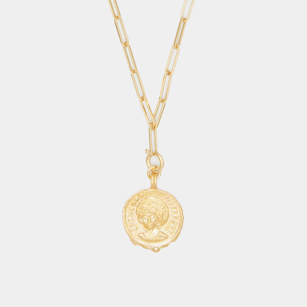 Sophia Charm on Cairo Chain in Solid Gold