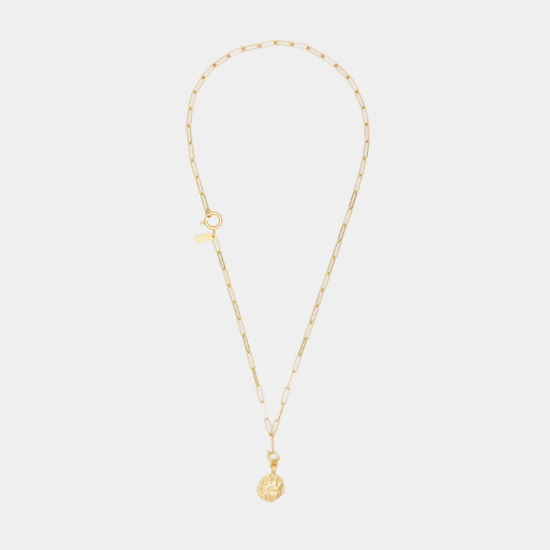 Medusa Charm on Cairo Chain in Solid Gold
