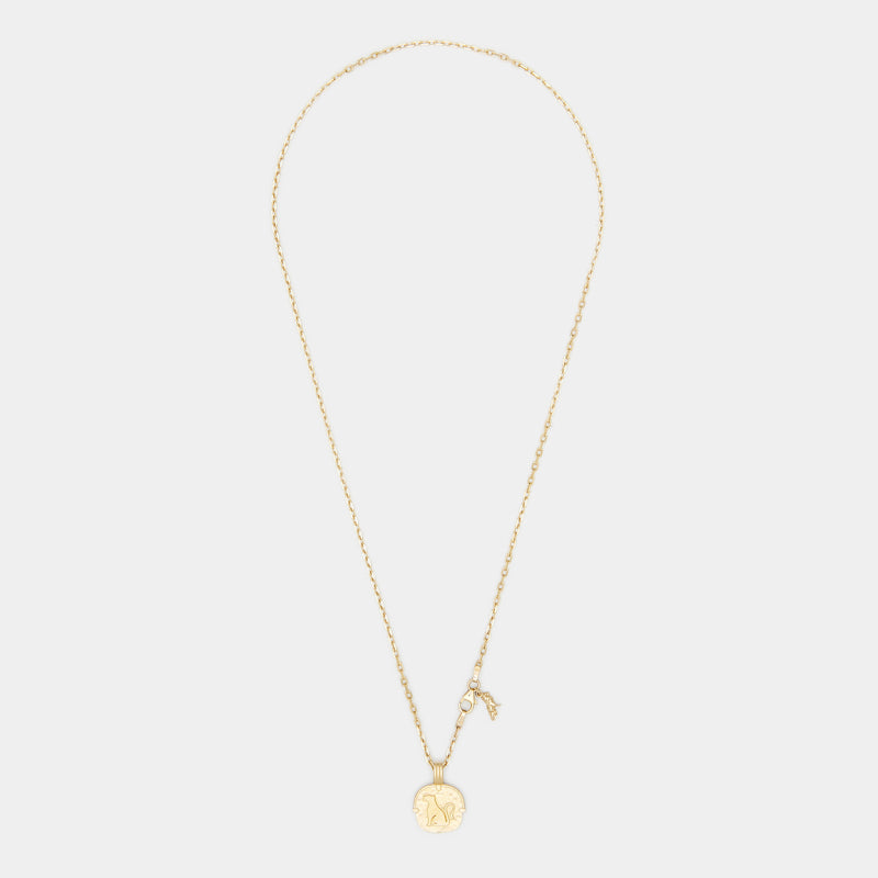 Cléo Lioness Necklace in Solid Gold for Him