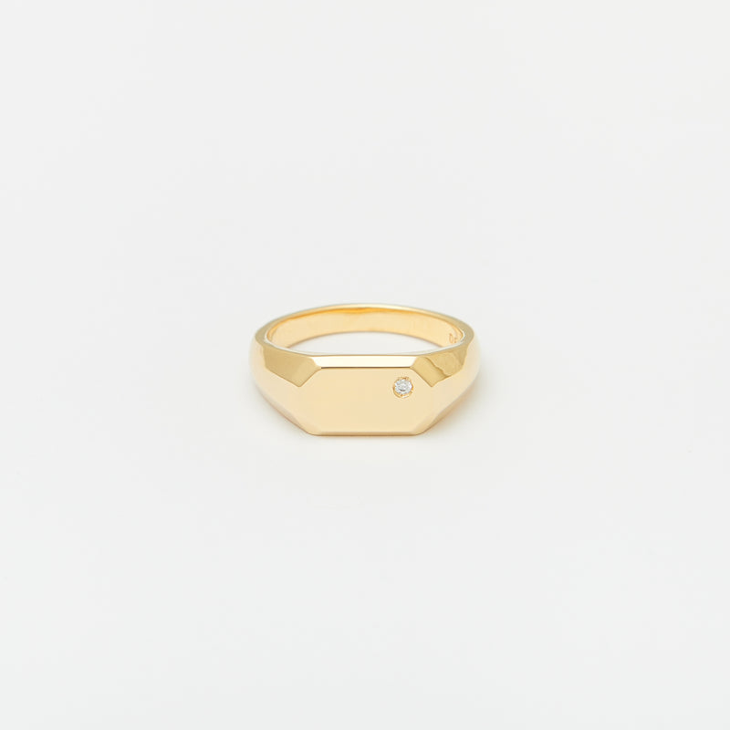 Emmet Signet Ring in Gold