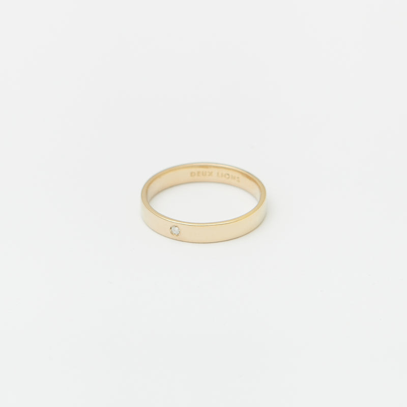 3.5mm Henchey Band Flat in Gold
