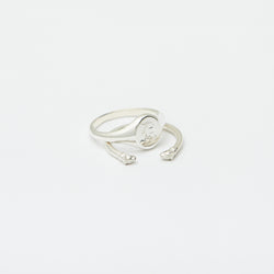 Jérôme Signet Ring Stack in Sterling Silver