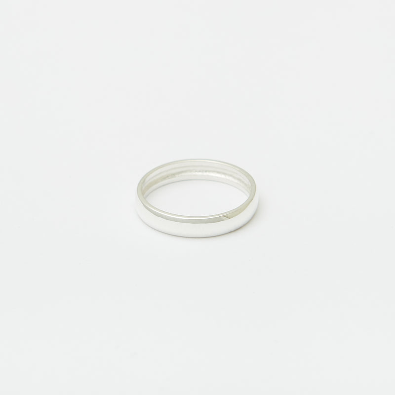 4mm Henchey Band Bombé in Sterling Silver for Her