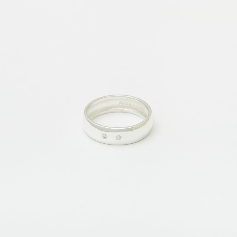 6mm Henchey Band Bombé in Sterling Silver for Her