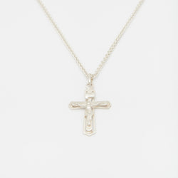 Henchey Crucifix Necklace in Silver