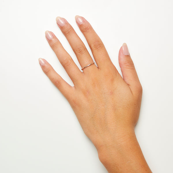Bague Coulée Simple en Argent