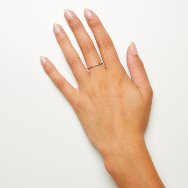 Bague Cléo Coulée à Diamant en Or