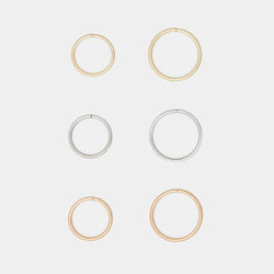 Tiny Hoops in 10k Gold