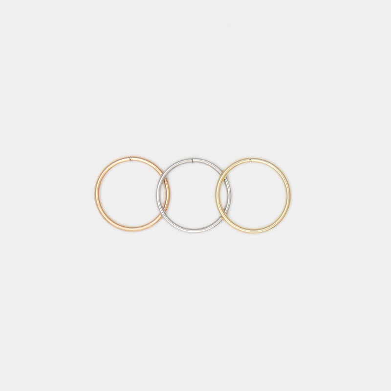 Tiny Hoops in 10k Gold