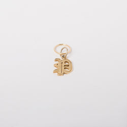 Mia Gothic Charm Earring in 10k gold