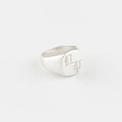 Bold Signet Ring in Sterling Silver