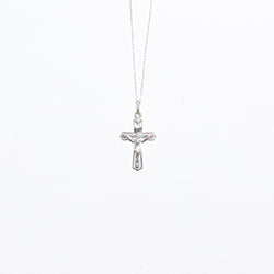 Henchey Crucifix Necklace in Sterling Silver