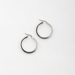 Donna Hoops in Sterling Silver