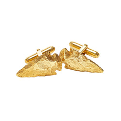 Spearhead Cufflinks in 14k Gold Vermeil