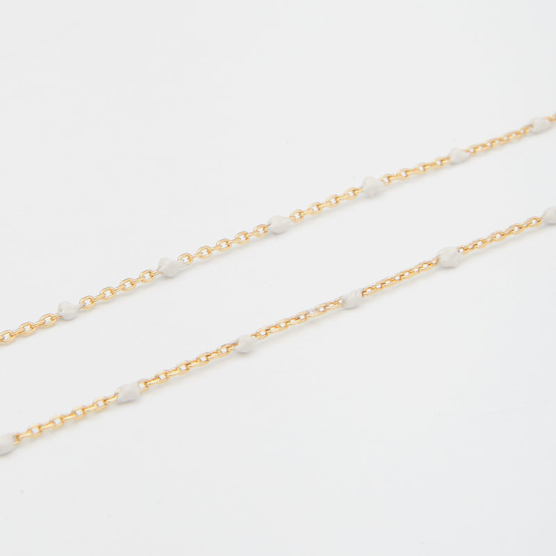 Condesa Necklace in Ivory White