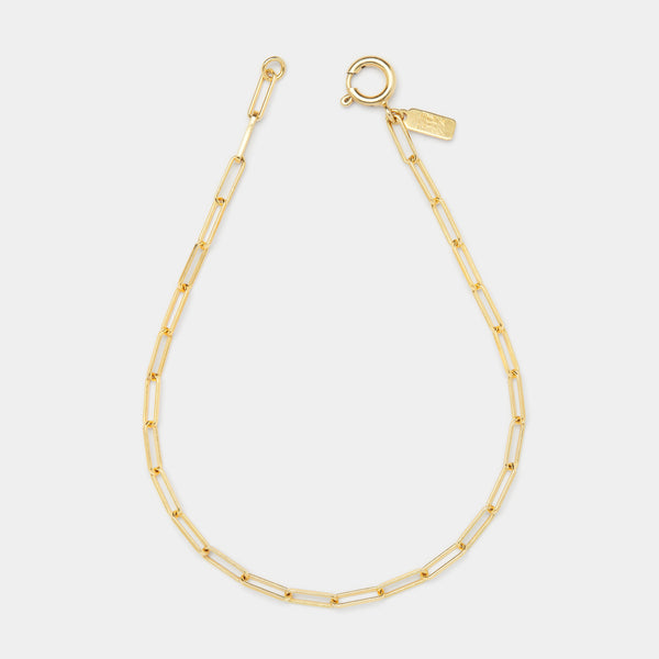 Cairo Link Anklet in Gold