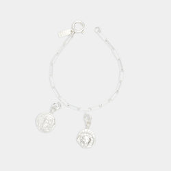 Breloques Medusa & Theodora sur Bracelet Cairo en Argent