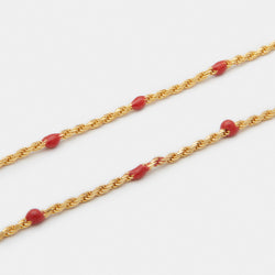 Love Red Condesa Necklace in Gold for Him