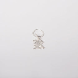 Mia Gothic Charm Earring in Sterling Silver