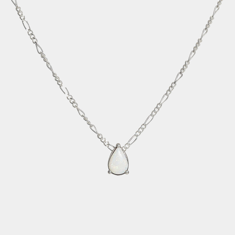 opal teardrop necklace