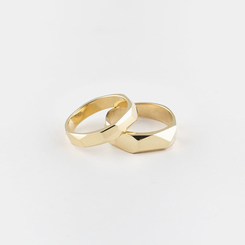 Wild Stack Rings in Gold