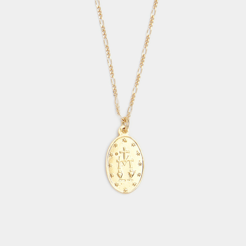 Madonna Necklace in Gold for Her