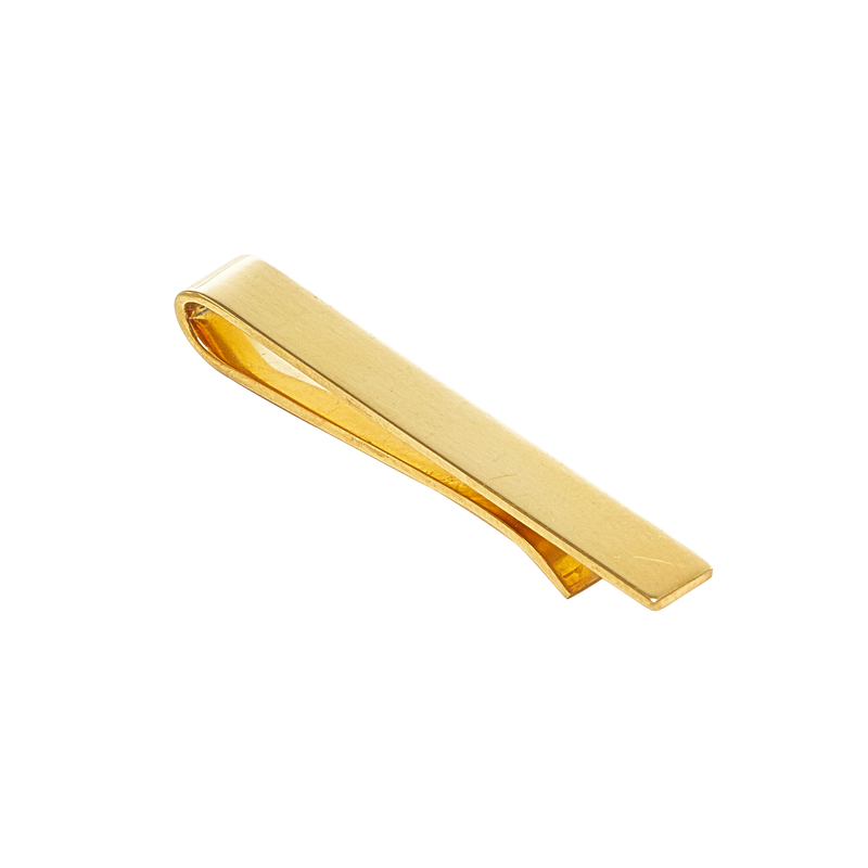 Classic Custom Tie Clip in 14k Gold Vermeil