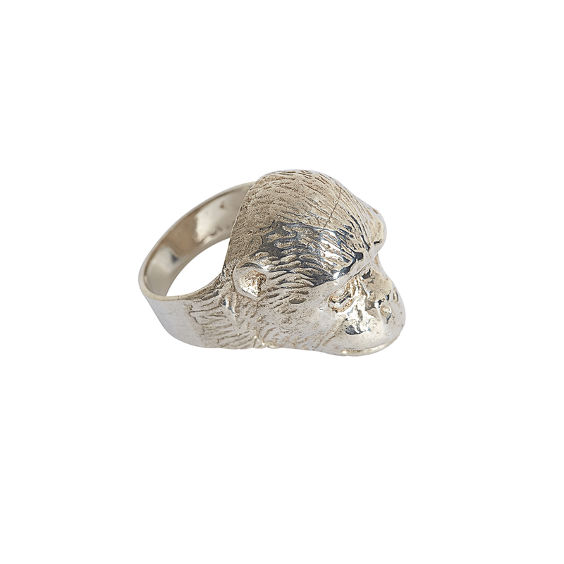 Gorilla Ring in Sterling Silver